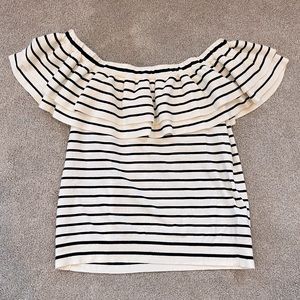 J. crew knit off the shoulder top size M